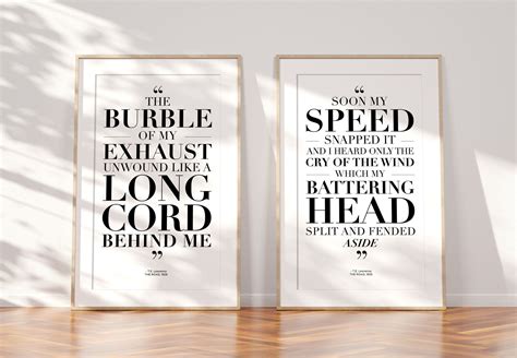 Set of 2 Lawrence of Arabia Quote Posters 'BURBLE of my EXHAUST' T.E ...