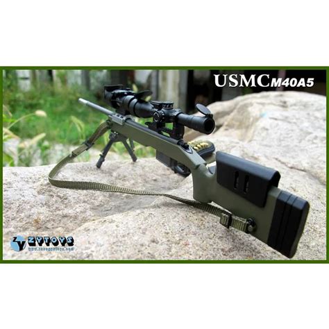 Zytoys Zy8024a 1/6th M40a5 Bionic Camouflage Sniper Rifle Usmc Soldier Weapon Model For 12inch ...