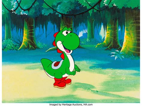 Super Mario World Yoshi Production Cel (DiC, 1991).... Animation | Lot #11167 | Heritage Auctions