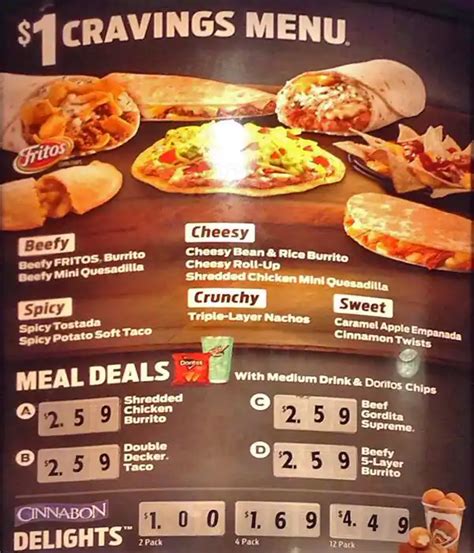 Taco Bell Menu, Menu for Taco Bell, Allen, Allen - Urbanspoon/Zomato