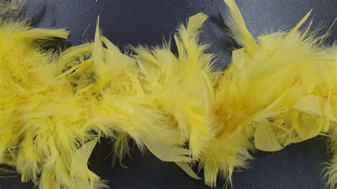 Feather Boa Yellow | DK Fabrics