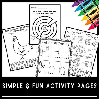 Preschool Story Retelling The Little Red Hen - Storyboard Activities