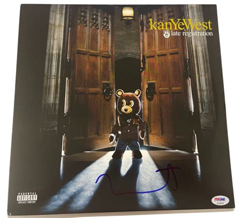 KANYE WEST SIGNED LATE REGISTRATION ALBUM VINYL AUTHENTIC AUTOGRAPH PSA ...