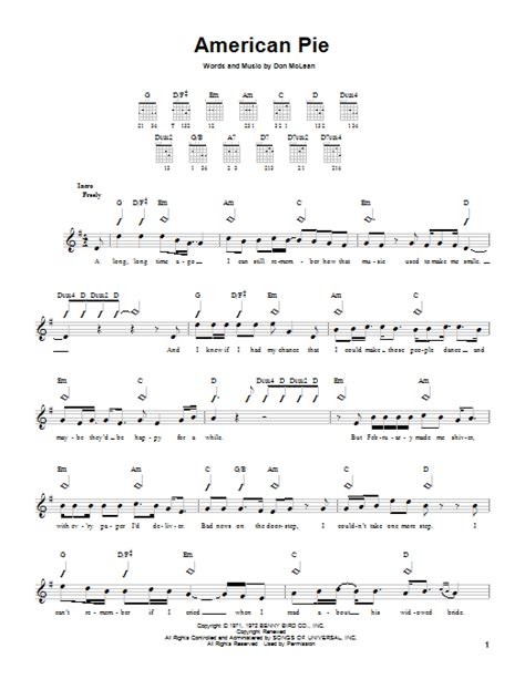 American Pie | Sheet Music Direct