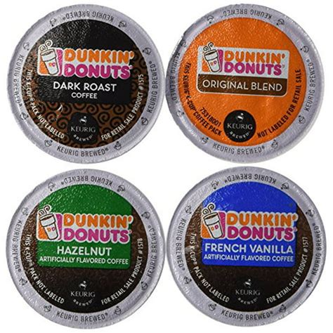 Dunkin' Donut Coffee K-Cups, Variety Pack (Original Blend, Dark Roast ...