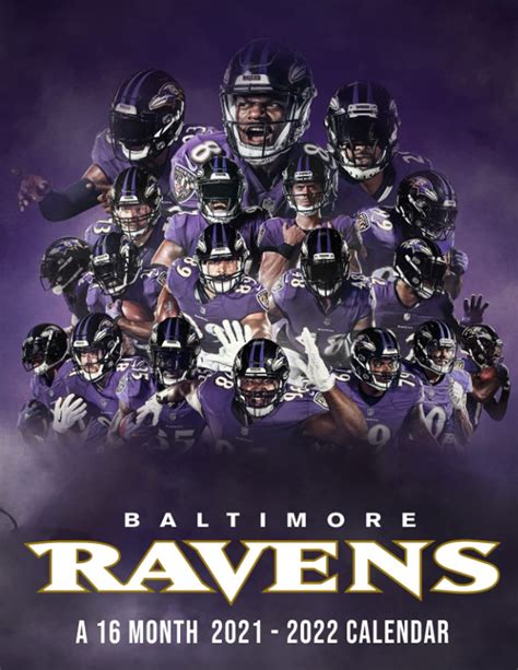 Baltimore Ravens Calendar 2021-2022: 16-Month Planner Agenda PLUS ...