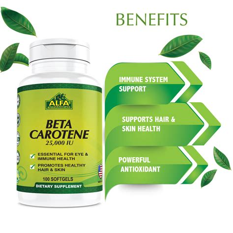 Beta Carotene Supplements - 25,000 IU – Alfa Vitamins Store