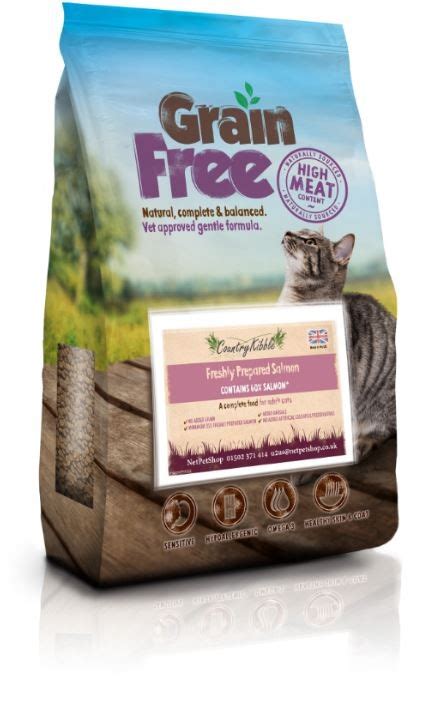 Country Kibble Natural Grain-Free Cat Food 60% Salmon