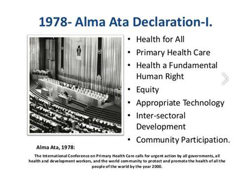 The Declaration of Alma-Ata was... - Ye Civil Hospital