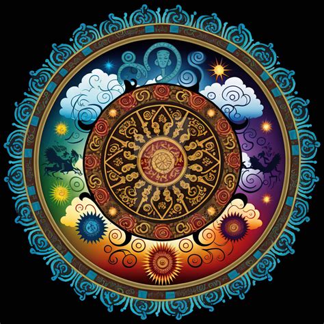 Colorful Dharma Wheel (22) by MrTimelessArt on DeviantArt