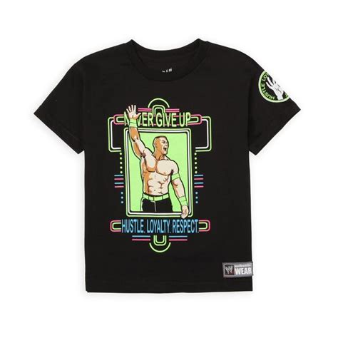 Never Give Up By John Cena Boy's Authentic T-Shirt