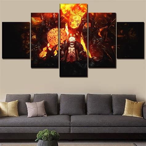 Naruto Uzumaki Poster Anime – 5 Panel Canvas Art Wall Decor – Canvas Storm