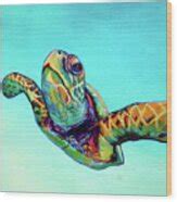 Green Sea Turtle Painting by Corina St. Martin