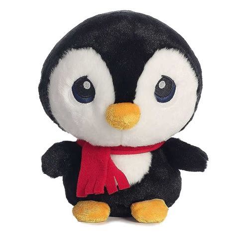 Buy Cute Stuffed Embroidered Eyes Baby Penguin Plush Animal Soft Toy Online at Lowest Price in ...