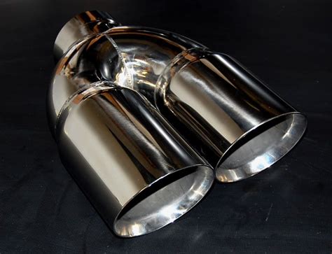 Find 5" DUAL 6" DIESEL EXHAUST TIP 6in 6inch 5in HUGE CUSTOM STAINLESS STEEL SS DPF in Troy ...