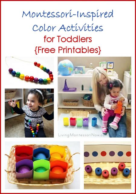 Montessori-Inspired Color Activities for Toddlers {Free Printables}