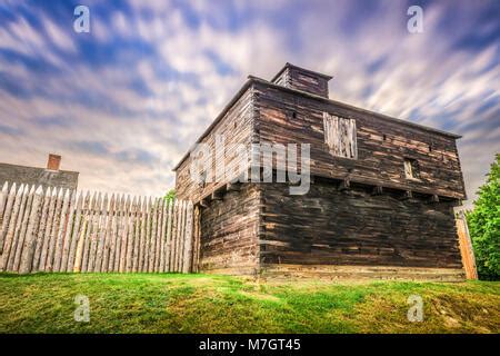 Old Fort Western Augusta Maine Stock Photo - Alamy