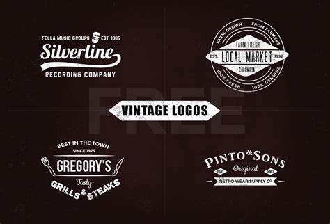 Free Vintage Logo Templates - Vol.1 - GraphicsFuel