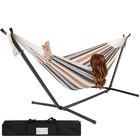 Portable Hammock with Stand - Fair Weather Relaxin' ⋆ Easy Living Favorites