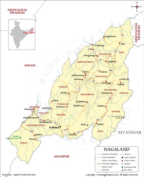 Map Of India Nagaland Maps Of The World - vrogue.co