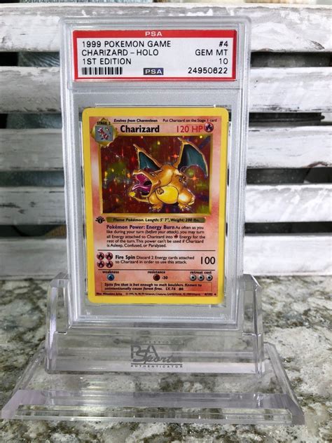 PSA 10 1st Edition Shadowless Charizard Base Set 4/102 Holo 1999 ...