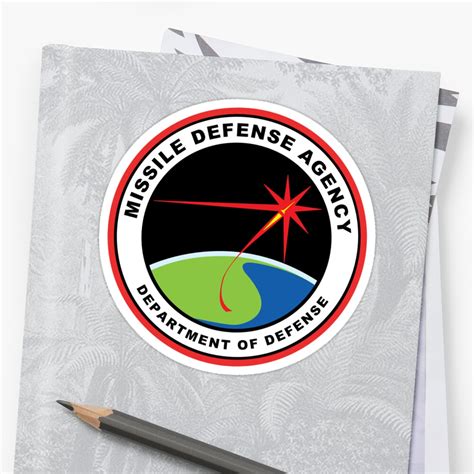 "Missile Defense Agency Early Logo" Sticker by Quatrosales | Redbubble