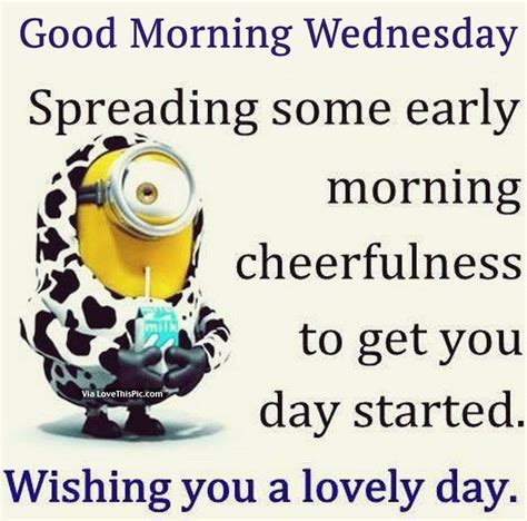 Good Morning Wednesday minion good morning wednesday wednesday quotes ...