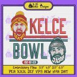 Kelce Bowl Arrowhead Embroidery, Super Bowl 2023 Embroidery, Jason ...