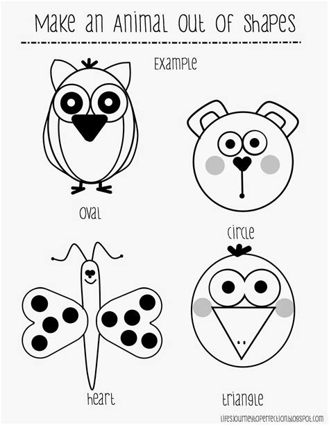 Life's Journey To Perfection: Making Animal Drawings Out of Shapes ...