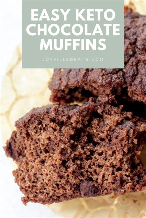 Keto Chocolate Muffins - Low Carb, Gluten-Free, EASY | Joy Filled Eats