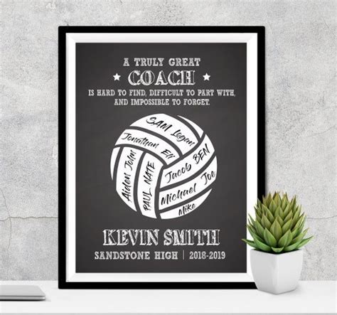 Coach Gift, A truly great coach is hard to find, Custom Volleyball Team, Thank you Coach, Coach ...