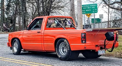 Orange Chevy S-10 Drag Truck