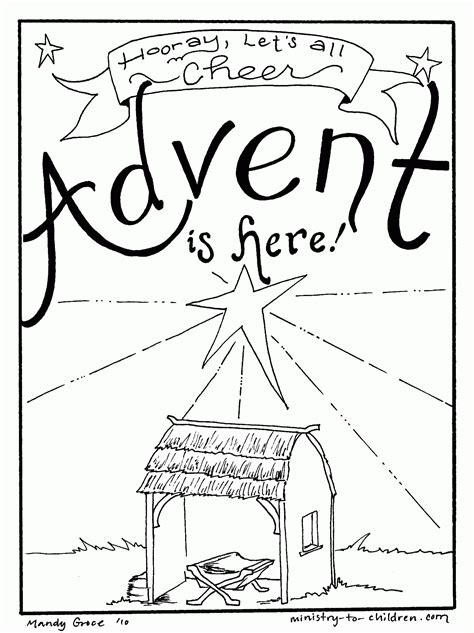 Free Printable Advent Coloring Pages