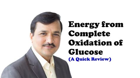 Energy from Complete Oxidation of Glucose - YouTube