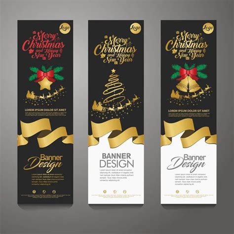 Merry Christmas banner vertical background, vector illustration — Stock ...