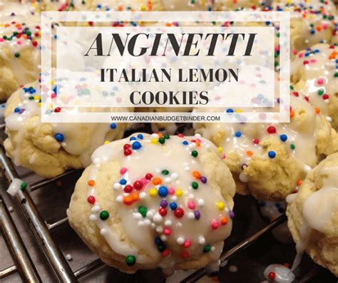 Anginetti Italian Lemon Cookies - Canadian Budget Binder