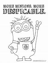 Despicable Me 2 Coloring Pages sketch template