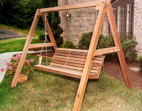 Super Strong Durable Free Standing Porch Swing — Randolph Indoor and Outdoor Design