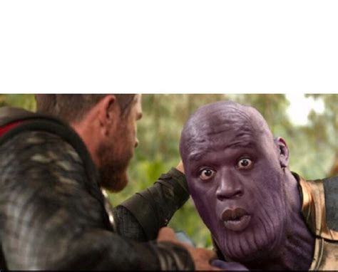 Thanos Shaq Blank Template - Imgflip