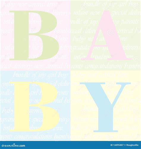 Baby Arrival Announcement Background Royalty Free Stock Photography ...