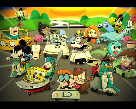 Nickelodeon vs Cartoon Network vs Disney Racing by xeternalflamebryx on DeviantArt