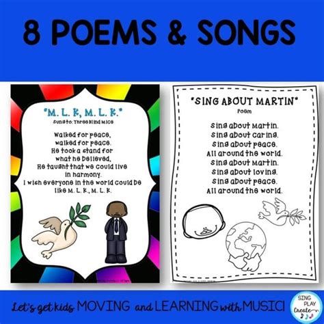 Martin Luther King Jr. Songs, Poems and Readers Theater Writing ...