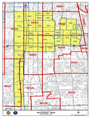 Lapd Division Map - Fill Online, Printable, Fillable, Blank | pdfFiller