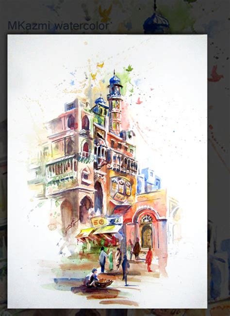 Old Lahore, Painting by Mkazmi | Artmajeur