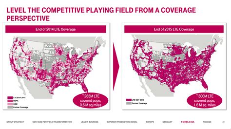 T-Mobile's Projection Coverage Expansion Map for End of 2015