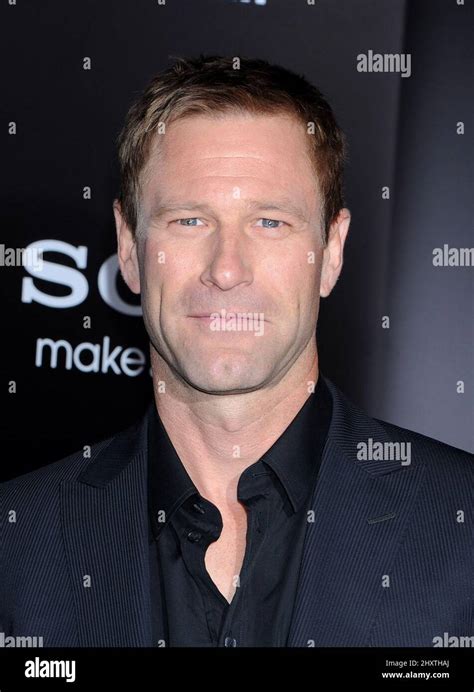 Aaron Eckhart attending the "Battle: Los Angeles" premiere held at the Regency Village Theatre ...