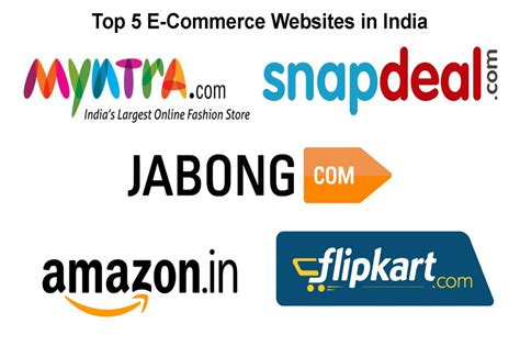 Top Five E-Commerce Websites in India