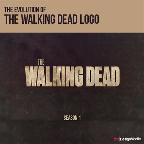 Entwicklung der Walking Dead Logotype - Neue klassische Werbung