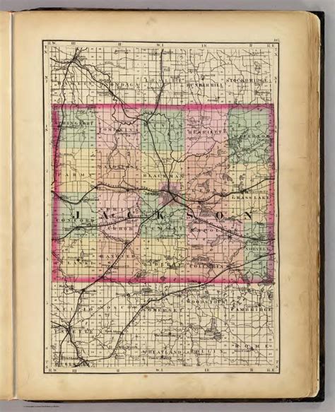 (Map of Jackson County, Michigan)