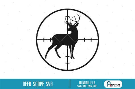 Deer in Scope svg, Deer Hunting svg, Deer svg, svg files for cricut By Pinoyart | TheHungryJPEG